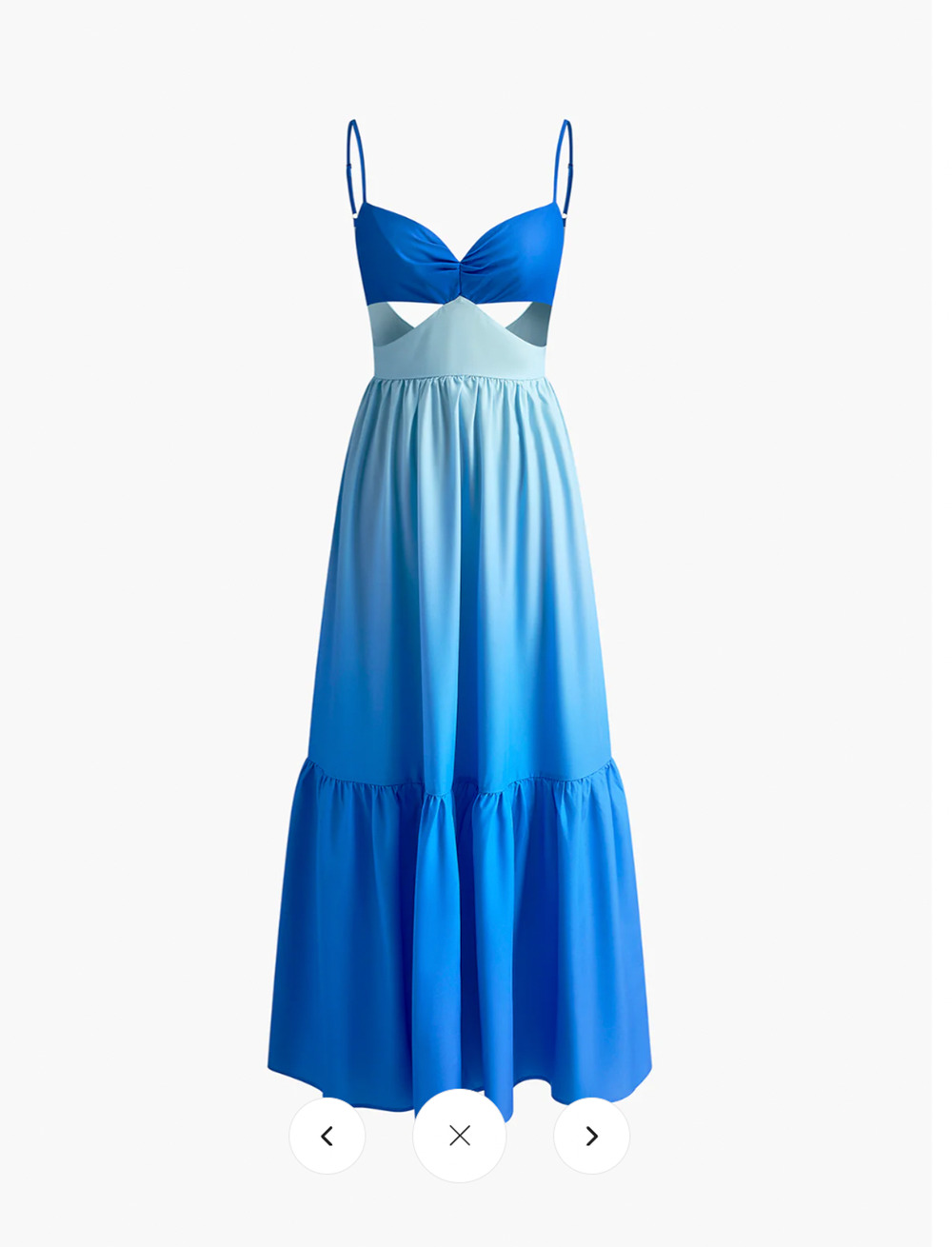 NWT Commense Backless Cutout Cami Long Dress Sz M